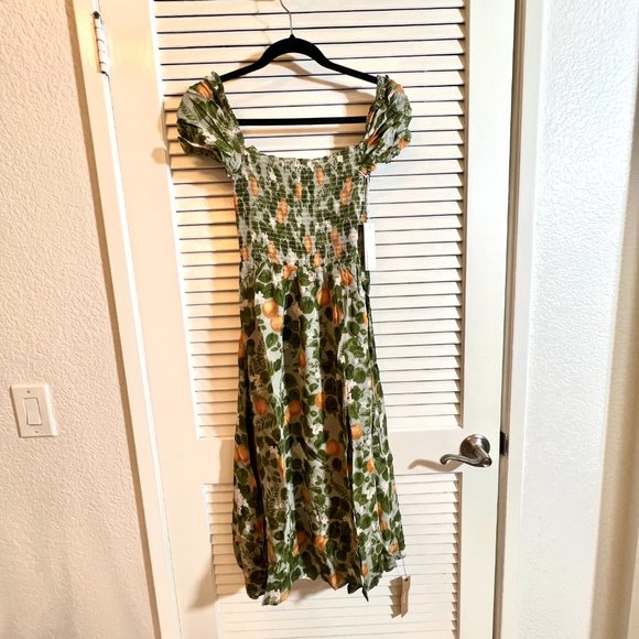 Reformation Inka Dress in Orange Grove - Picture 9 of 14